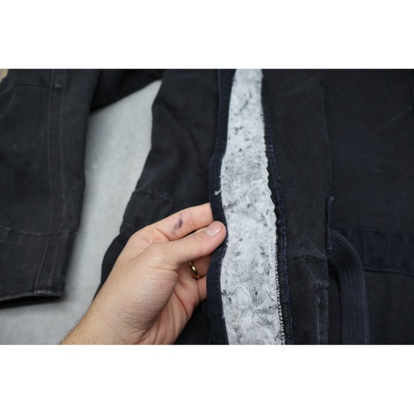 Carhartt Pike Jacket Mens Large Black Duck Canvas Rugged Utility Field Work VTG - Picture 8 of 16